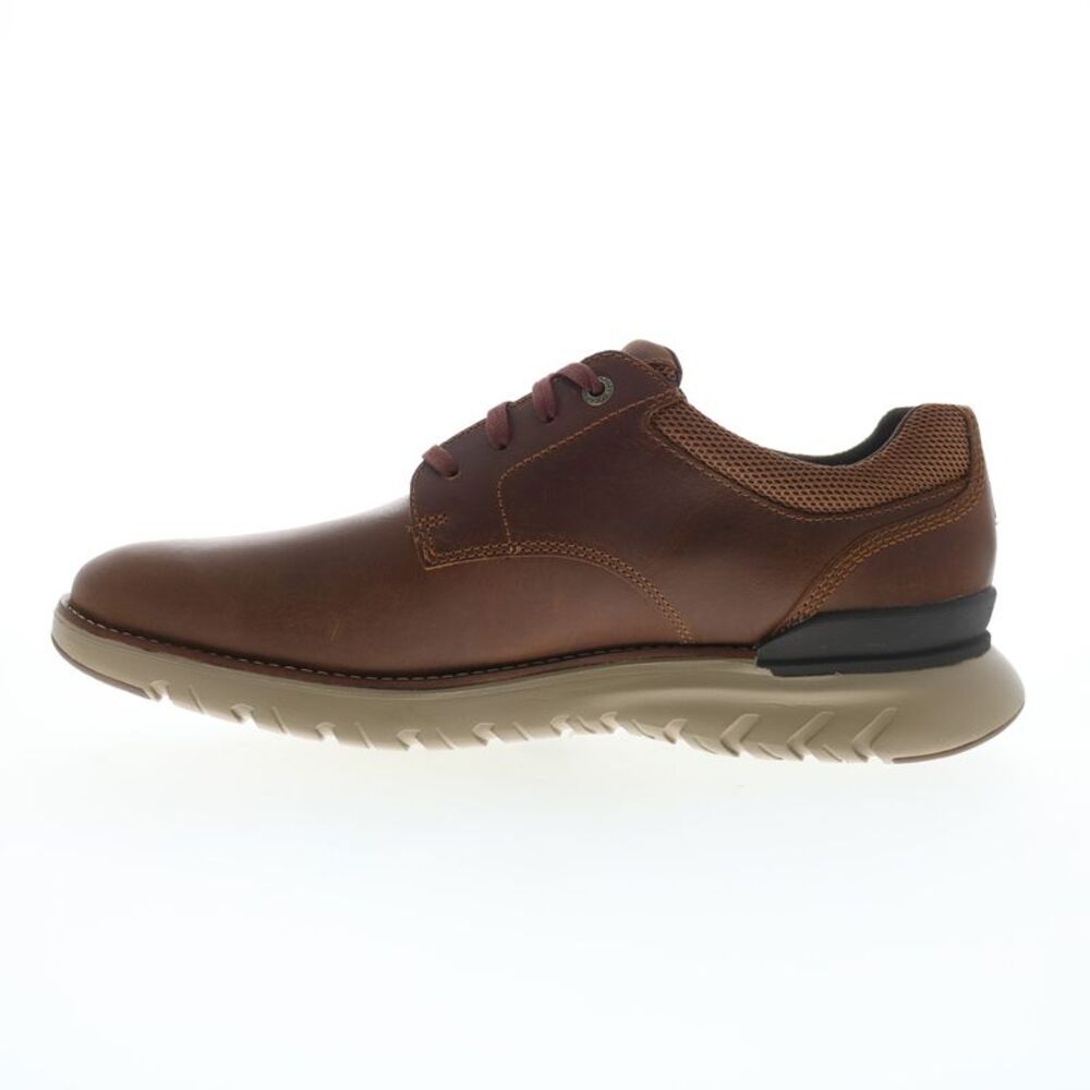 Rockport Mens Total Motion Sport Plain Toe Oxford Brown Shoes (NWT) - Picture 3 of 4